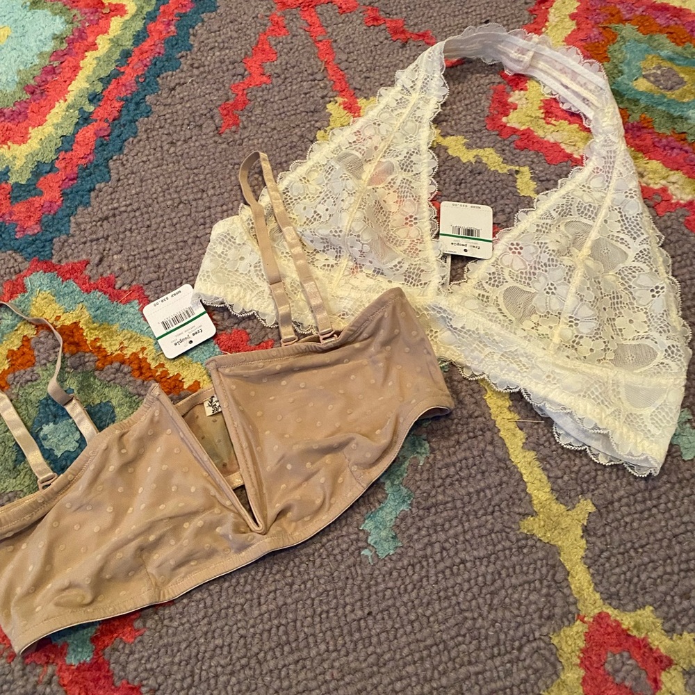 Free People bralettes NWT